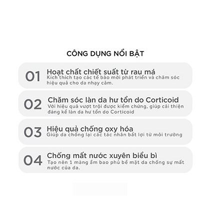 Kem Rau Má Dưỡng Ẩm Phục Hồi Giảm Thâm Nám Trắng Sáng Da Chống Lão Hóa GoodnDoc Centella Repair Cream