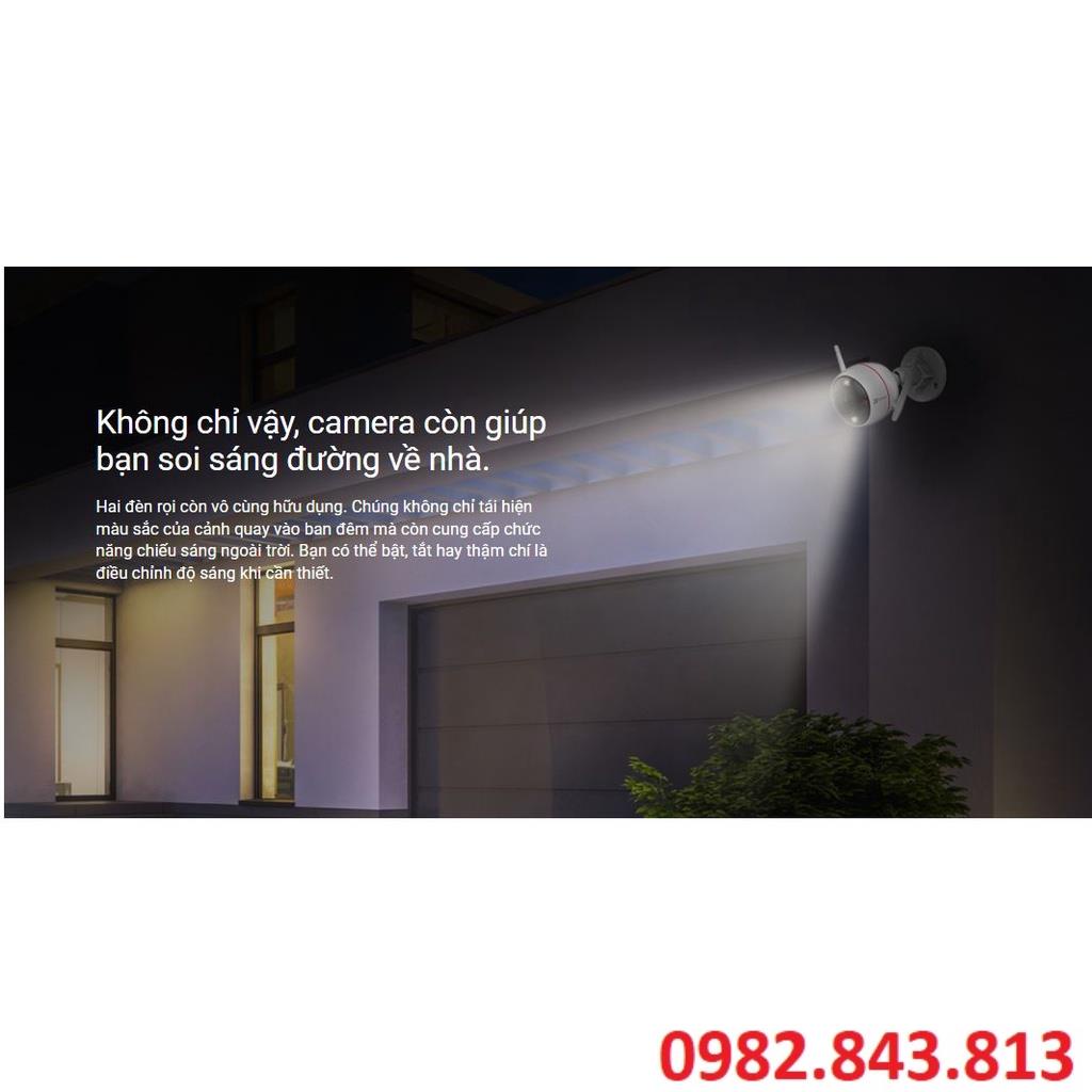 Camera wifi Ezviz ngoài trời C3W-PRO 4MP,IP67 chống bụi nước, Màu Ban Đêm, Âm Thanh 2 Chiều, Đèn và Còi Báo Động, AI