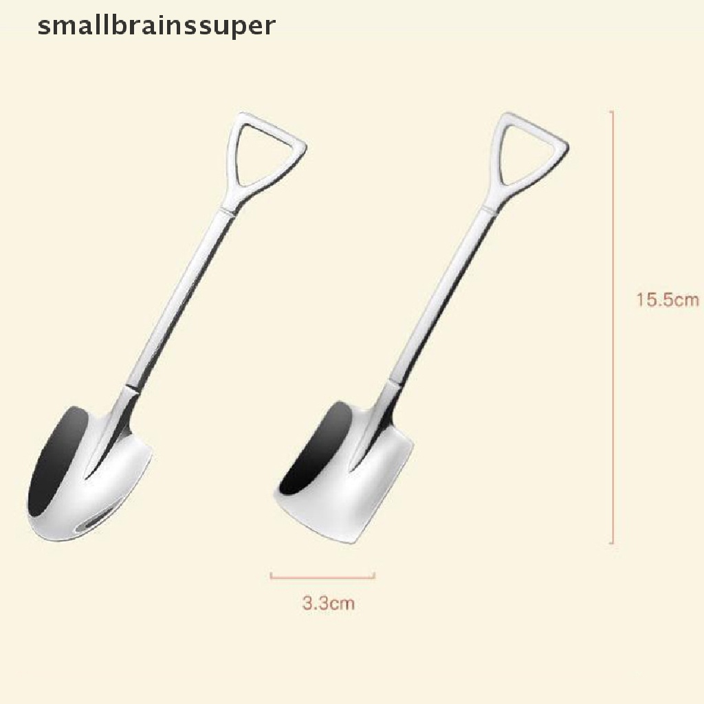 Set 4 Muỗng Cà Phê Bằng Thép Không Gỉ Phong Cách Retro