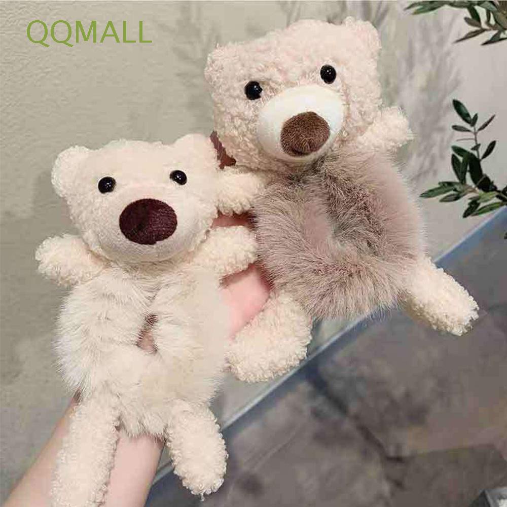Dây Buộc Tóc Co Giãn Phối Lông Nhiều Màu Sắc Dễ Thương Cho Nữ