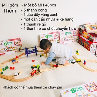 Bộ lắp ghép mô hình xe lửa mở rộng nhiều chi tiết