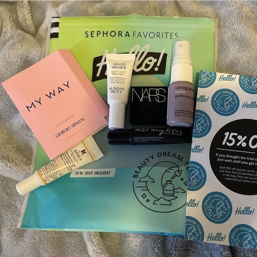 Set Sample Mỹ Phẩm, Dưỡng Da &amp; Dầu Thơm Sephora Favourites Hello! Beauty Dream Team