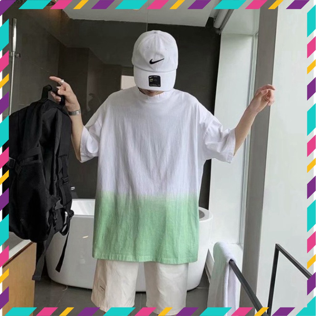 Áo Thun Tay Lỡ Phối Màu Siêu Hot🍁 Unisex nam nữ đều mặc được | BigBuy360 - bigbuy360.vn