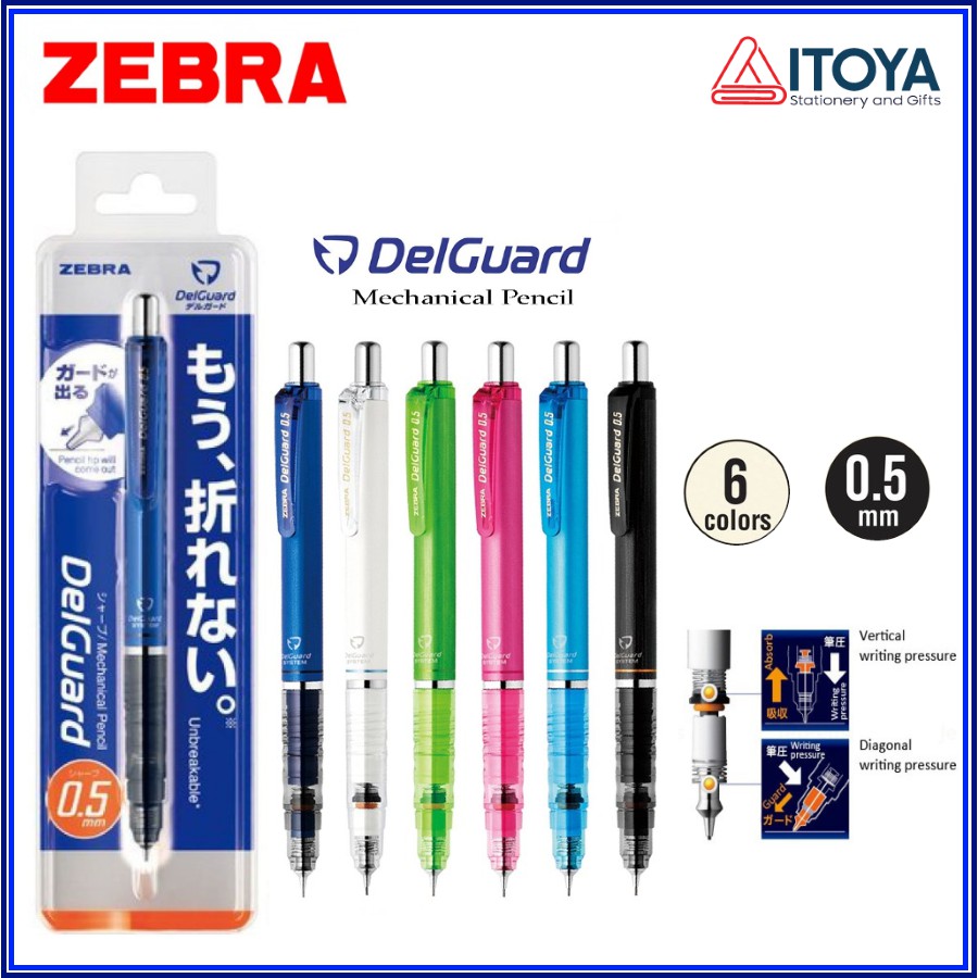 Bút chì bấm Zebra DelGuard P-MA85, 0.5mm