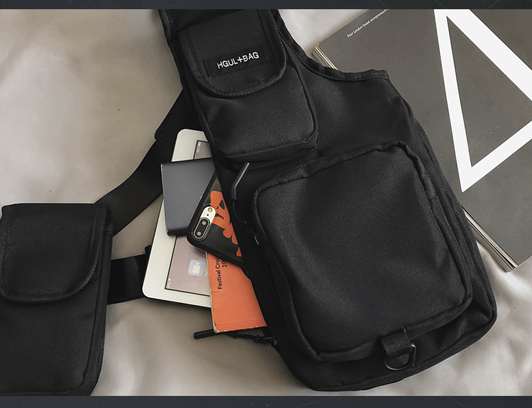 tactical men bag vest bag Túi Đeo Chéo Thời Trang Hàn Cho Nam