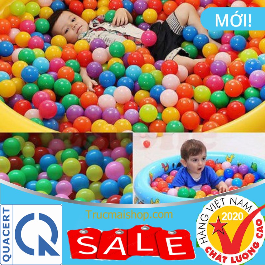 [Mã LIFE20KALL giảm 10% đơn 50K] set 100 quả bóng nhựa cho trẻ em