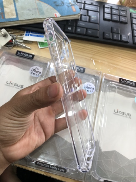 [ Đã có iP 14 ]  Ốp lưng Likgus meka trong suốt không ố màu dành cho iphone 7plus đến 14 pro max