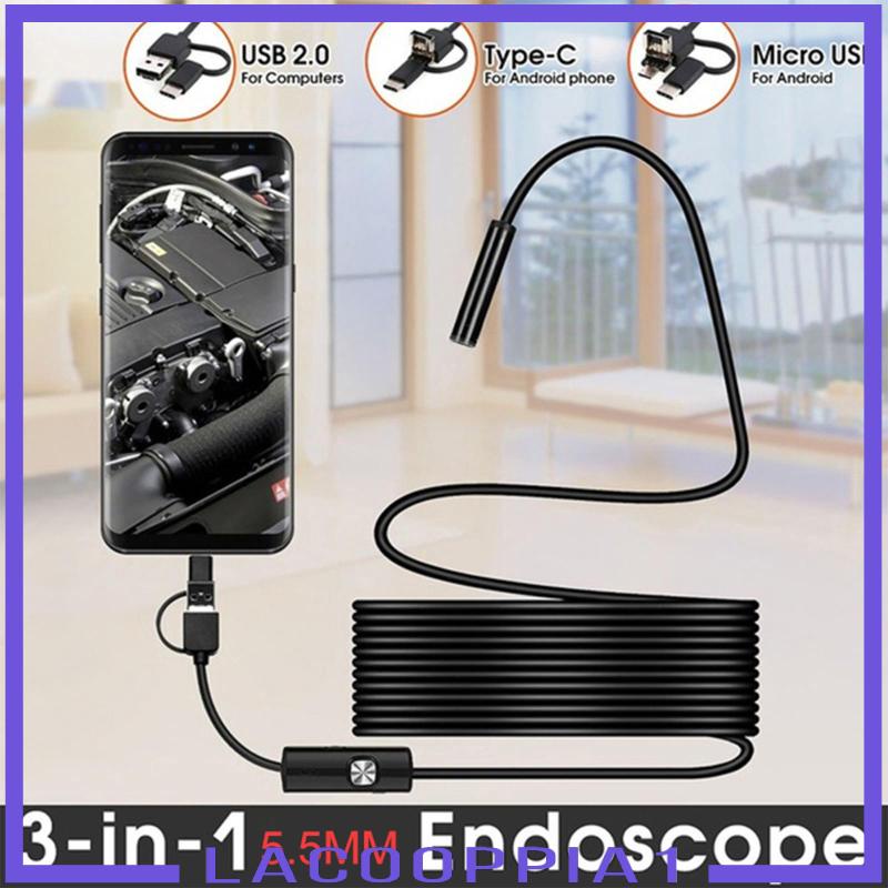 Camera Nội Soi 8mm Lacooppia1 Chống Thấm Nước Cho Điện Thoại Thông Minh / Máy Tính
