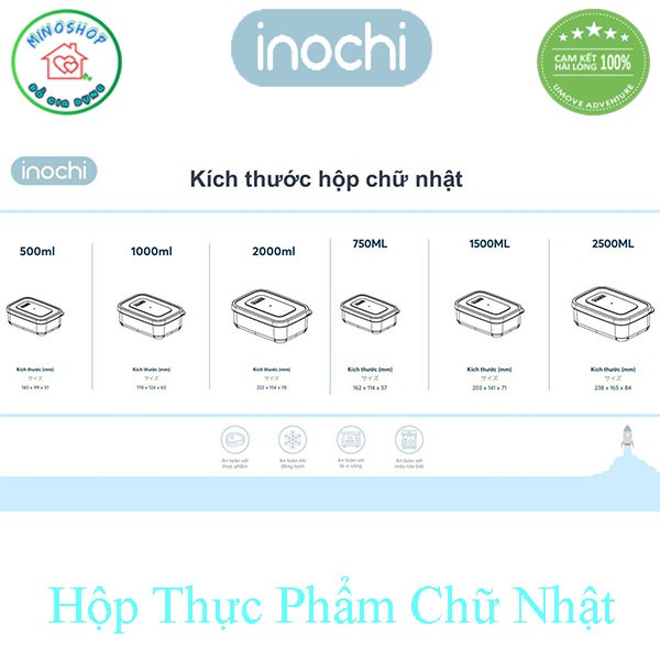 [6 Size] Hộp Đựng Thực Phẩm Nhựa Chữ Nhật Hokkaido Cao Cấp, Hộp Nhựa Đựng Thức Ăn Tủ Lạnh