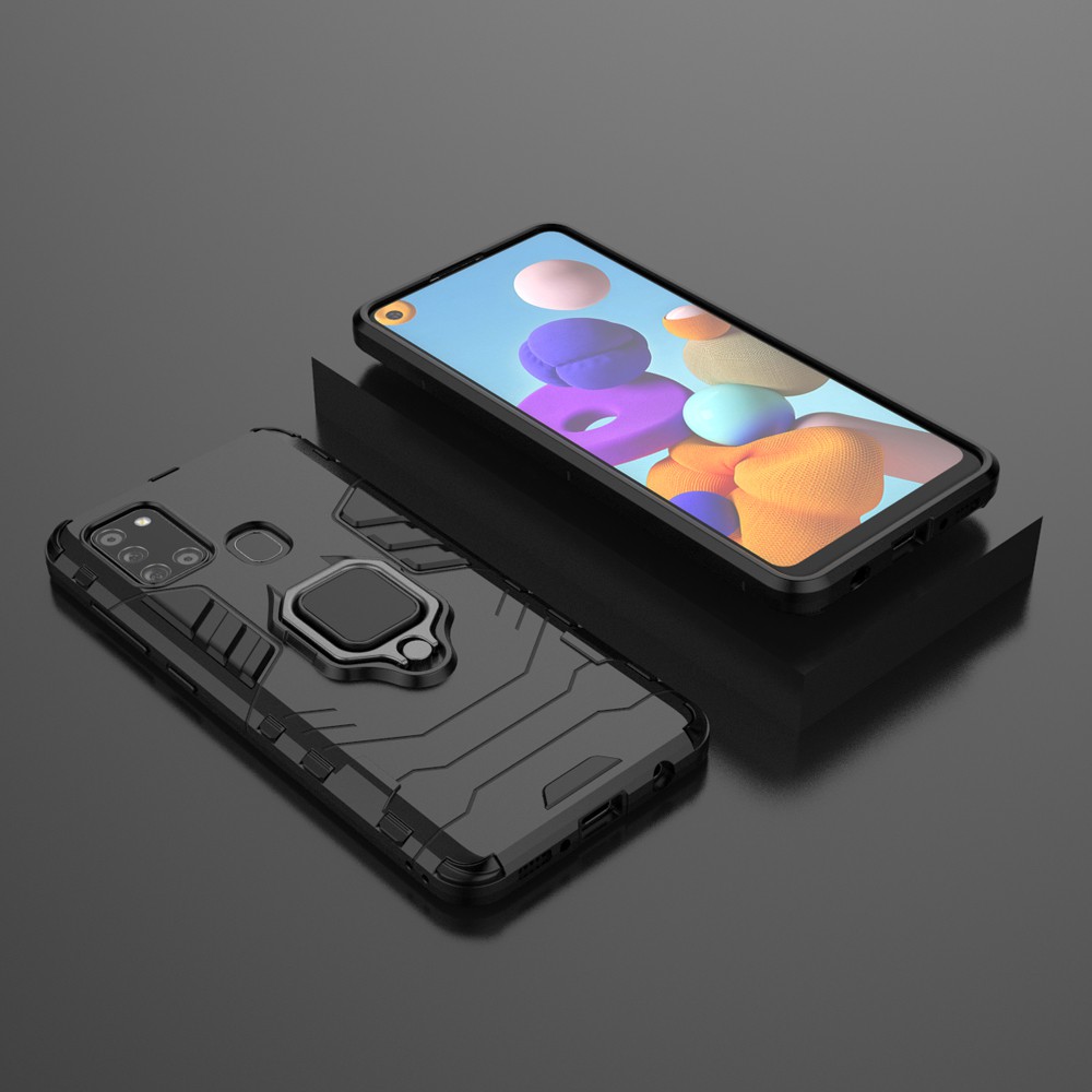 Ốp lưng Samsung A21S,🔥FREESHIP🔥 Ốp iron man chống sốc kèm nhẫn iring chống xem video bảo vệ camera cho Samsung A21S