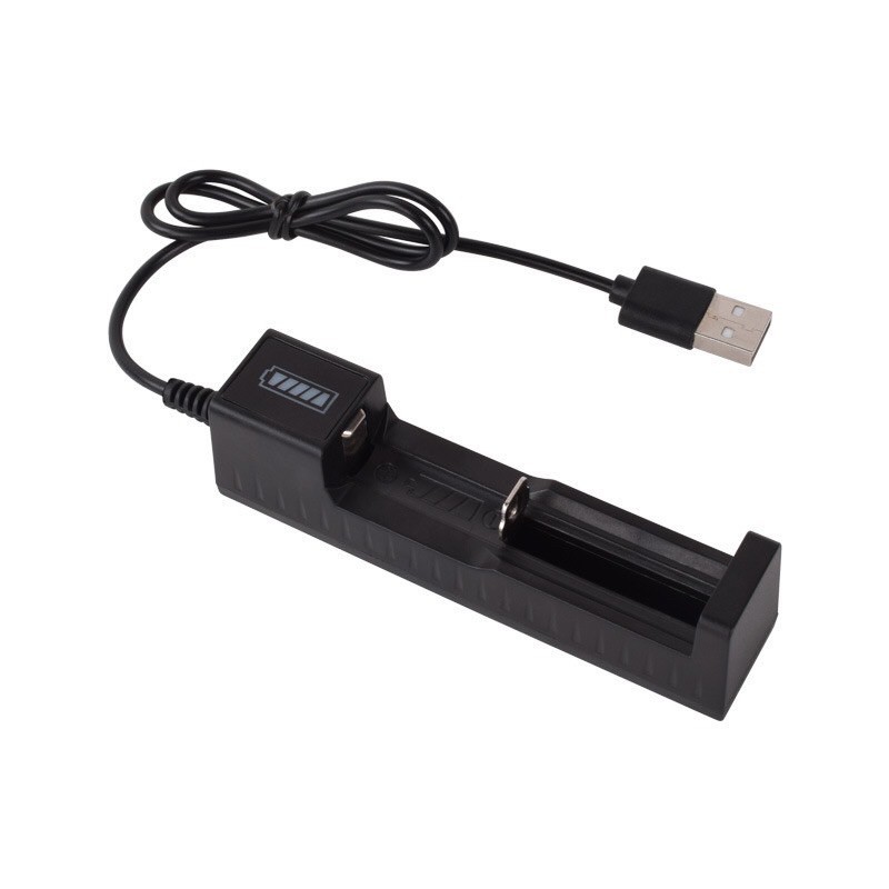 Đế sạc 1 cell pin lion 18650 cổng sạc USB chuyên dụng