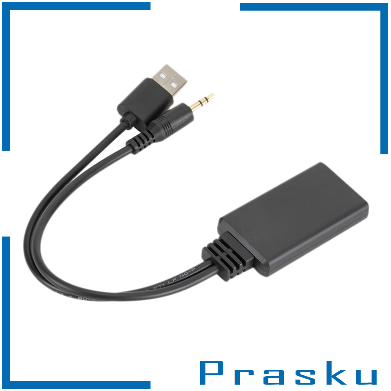 [PRASKU]Mini Bluetooth Receiver Adapter USB + 3.5mm Audio Car Adapter Device Kit New