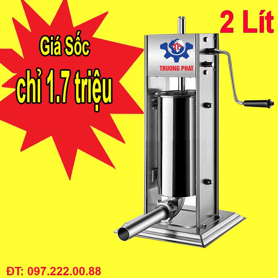 Máy đùn xúc xích, lạp xưởng, nem chua, lòng quay tay 2 lít