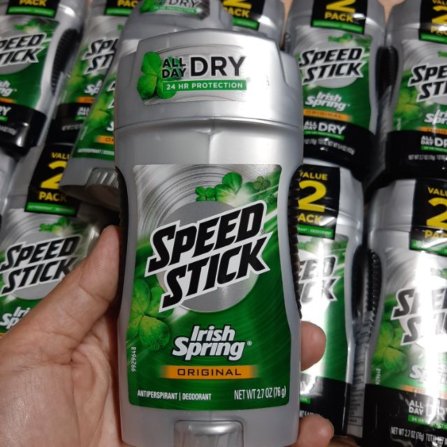 Lăn khử mùi SPEED STISK Irish Spring ( 76g ) - Hàng Mỹ