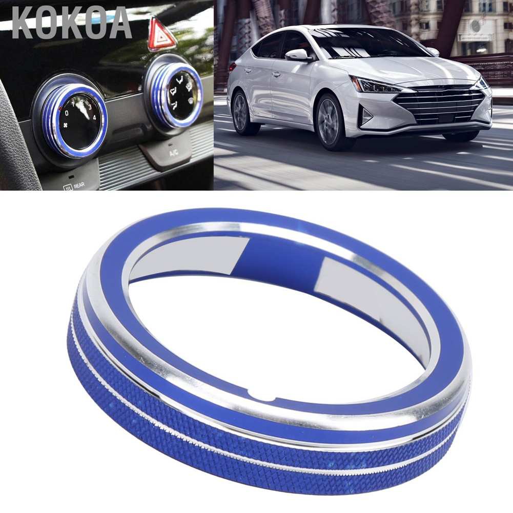 Vòng Đệm Trang Trí Nút Điều Hòa Cho Hyundai Elantra 2015-2020