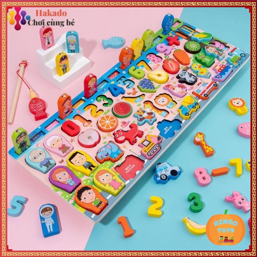 Bộ câu cá gỗ nhiều chủ đề
