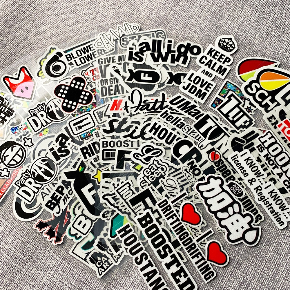 Sticker Logo Phản Quang Chống Thấm Nước Trang Trí Xe Máy