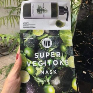 MẶT NẠ THẢI ĐỘC RAU CỦ QUẢ SUPER VEGITOKS MASK