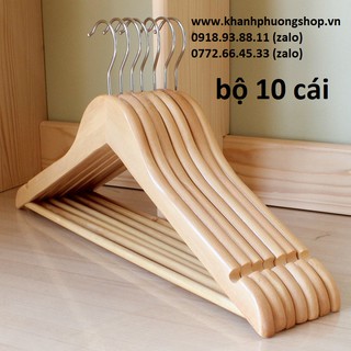 Móc gỗ treo quần áo - móc gỗ treo đồ