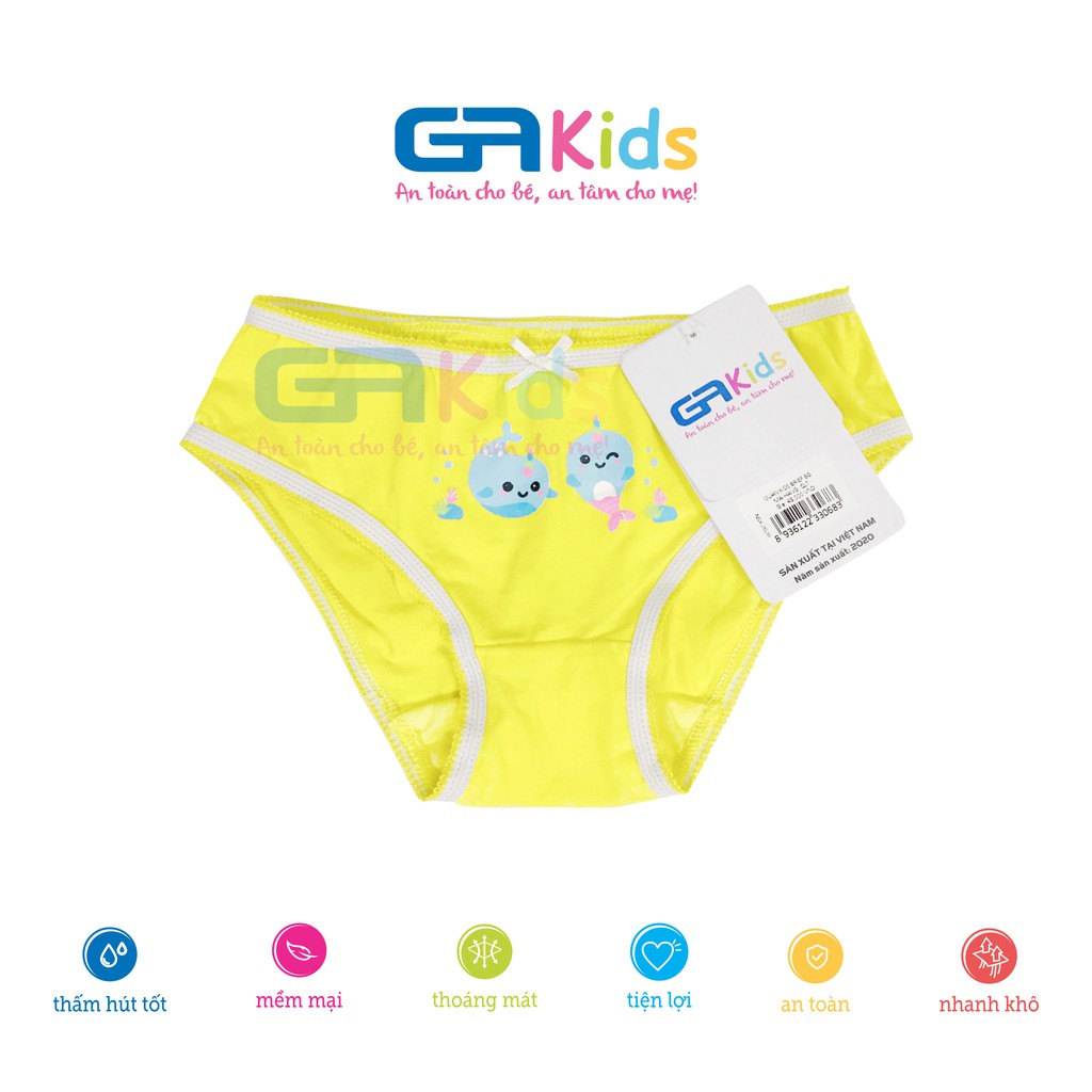 Quần Lót Bé Gái Cotton GAKIDS Tam Giác Brief