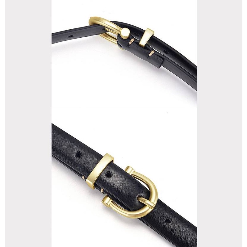 Thắt lưng, dây nịt nữ, da thật, khóa kim loại thời trang cao cấp-28