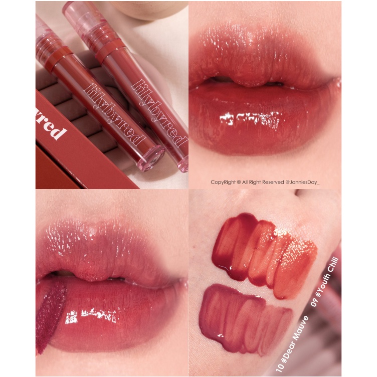 Son Tint Lì, Dưỡng Ẩm Cho Đôi Môi Lilybyred Glassy Layer Fixing Tint Full Màu