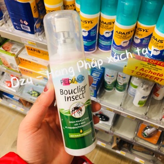 Xịt chống muỗi thảo dược Pediakid 100ml