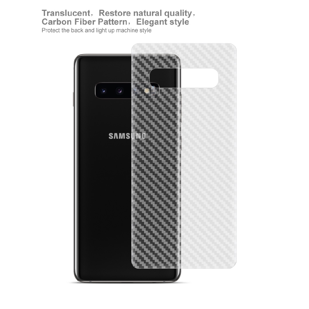 Film Dán Lưng Điện Thoại Samsung Galaxy S10 5g Plus S10E Bằng Sợi Carbon
