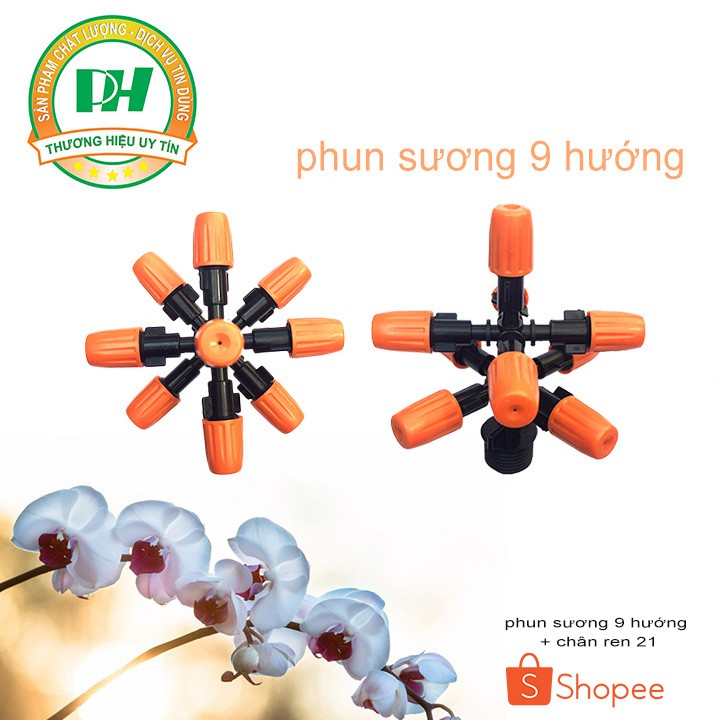 Bộ 2 béc phun sương 9 hướng