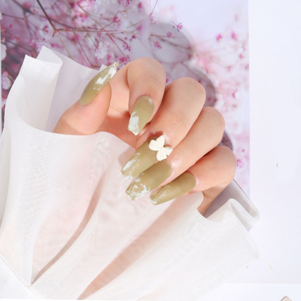 Bộ 20 Nơ Đính Móng Tay 3D Bằng Nhựa Resin Thời Trang|Phụ Kiện Trang Trí Móng Tay Xinh Xắn