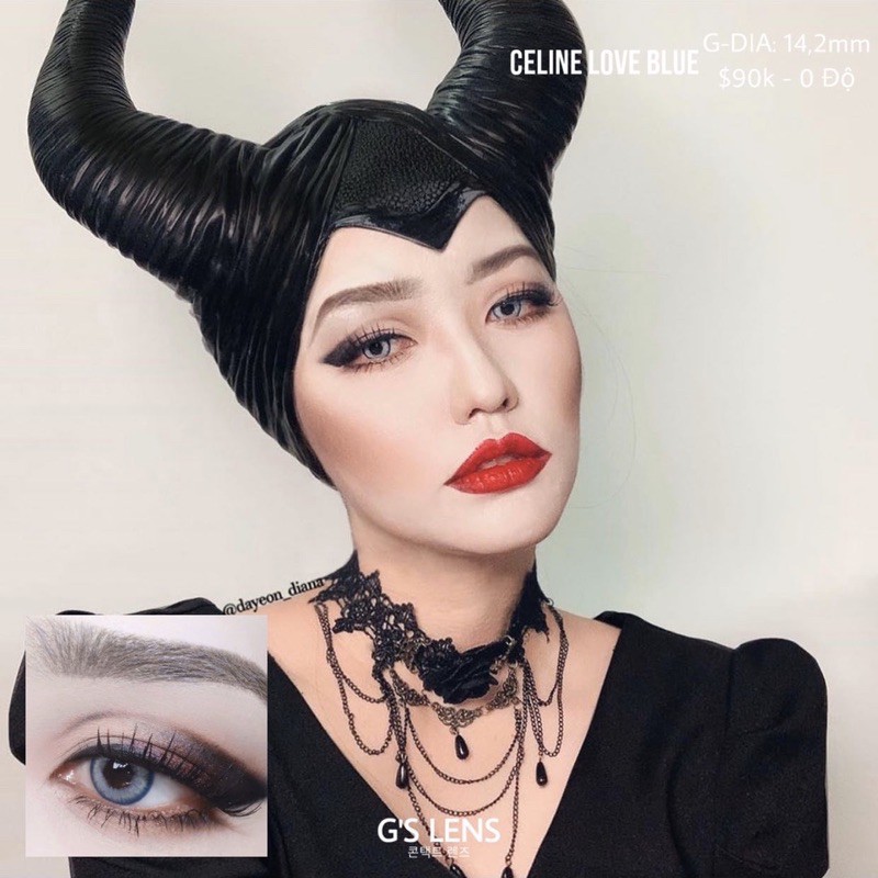 Celine Love Blue-14,2mm-Xanh Tây Sáng Giãn Ít Maleficent