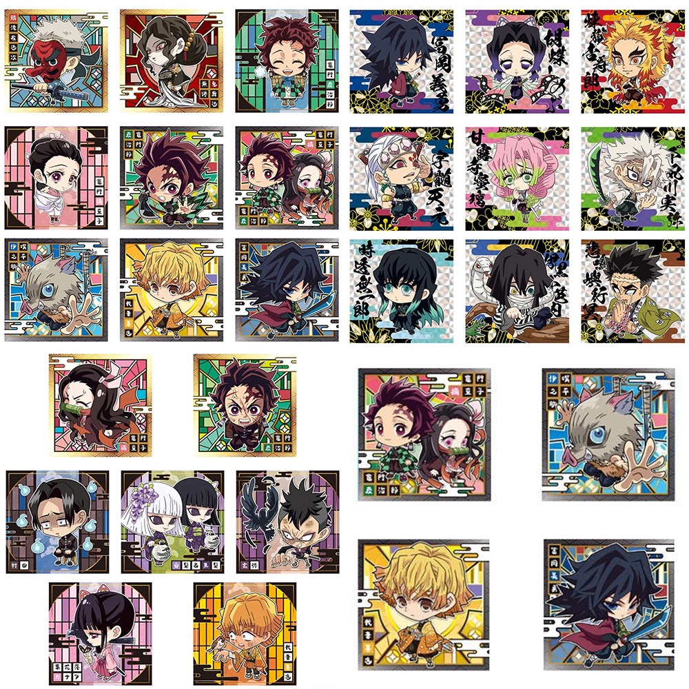 Thẻ nhân vật Sticker TCG Niformation Demon Slayer Kimetsu no Yaiba Deformed Seal Wafer Vol.2 - Bandai