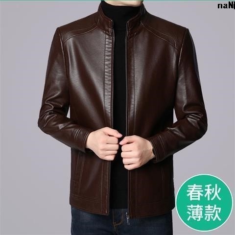 Áo Khoác Da Cừu Thật Lót Lông Cừu Dày < haining Mùa Thu Đông Cho Đàn Ông Trung Niên]