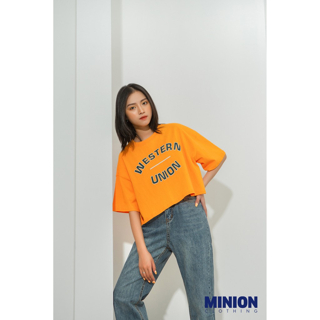 [Mã WABRLOW5 giảm 15% đơn 300K] Áo croptop Minion Clothing form rộng, phong cách Ulzzang Streetwear A2708