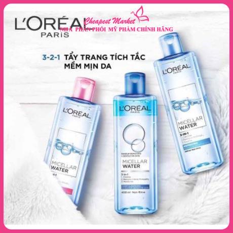 Nước Tẩy Trang Loreal - Nước tẩy Trang L'Oreal Paris 3-in-1 Micellar Water 400ml