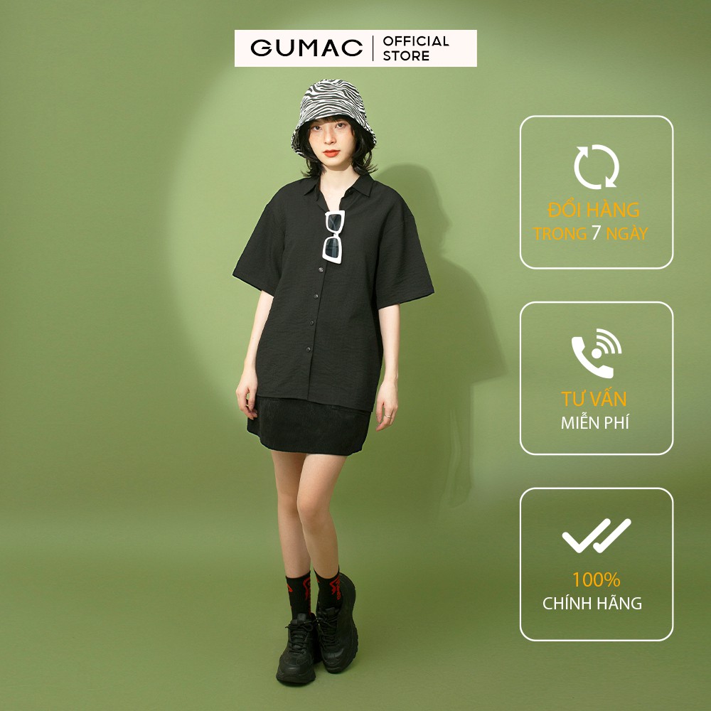 [Mã WABR2711 giảm 10% đơn 250K] Chân váy nữ A phối túi GUMAC thiết kế basic trẻ trung, năng động VB105