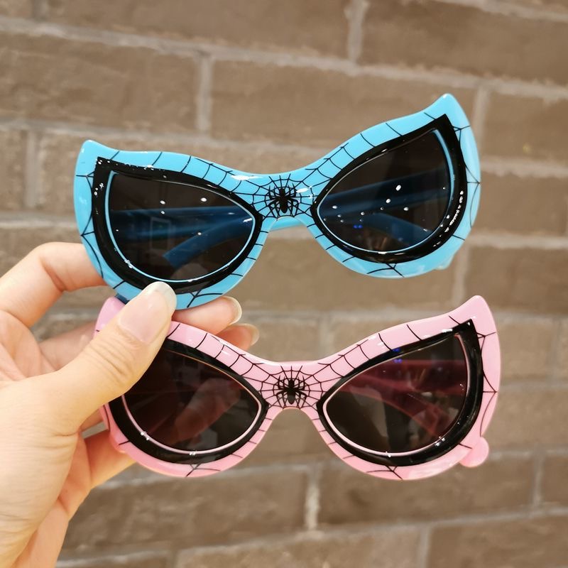 Kính Mát Hình Người Nhện Hoạt Hình Chống Tia UV Cho Bé