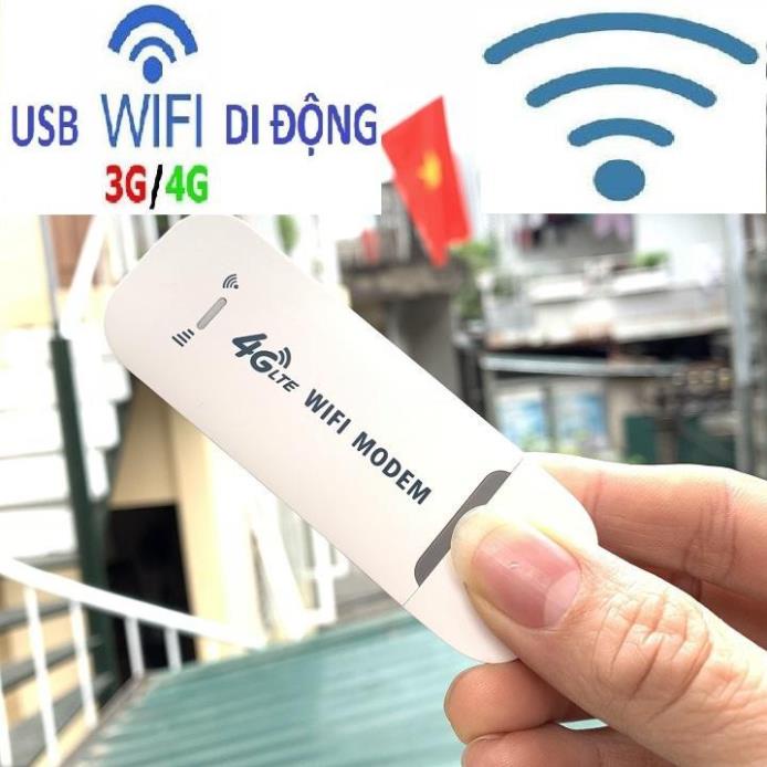 Bộ phát wifi từ sim 4G. USB DCOM 3G 4G DONGLE phát Wifi từ sim 3G/4G dùng được đa mạng. BH trọn đời sản phẩm