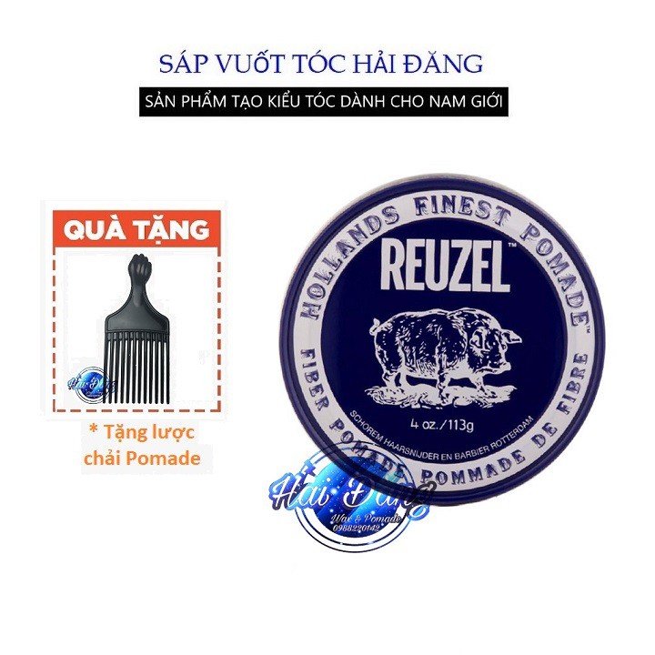 [CHÍNH HÃNG] [NHẬP KHẨU] Sáp Reuzel Fiber Pomade 35g  | Hàng chính hãng nhập khẩu Hà Lan