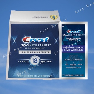 [Combo 7] Miếng dán trắng răng Crest 3D White Professional Effects - Dán trắng răng dành cho răng thường