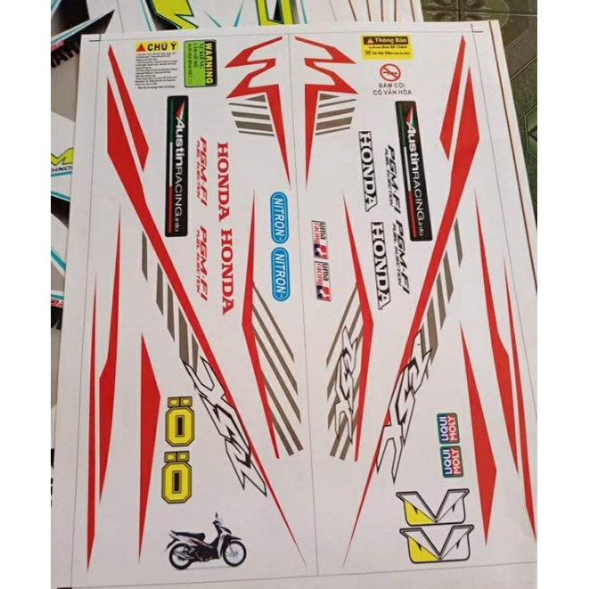 Tem rời dán xe wave rsx 2020