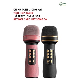 Micro hát karaoke trên điện thoại KTV 898, Siêu phẩm micro bluetooth chỉnh tone phù hợp mọi giọng hát - BH 12 tháng