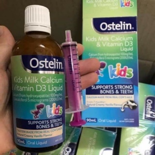 Combo 2 lọ bb1 ostelin kids milk calcium & vitamin d3 liquid - canxi và vitamin d3 dạng nước