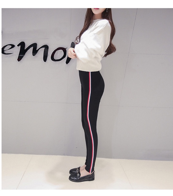 Quần legging big size thun gân sọc dọc size lớn 3XL 65-80kg