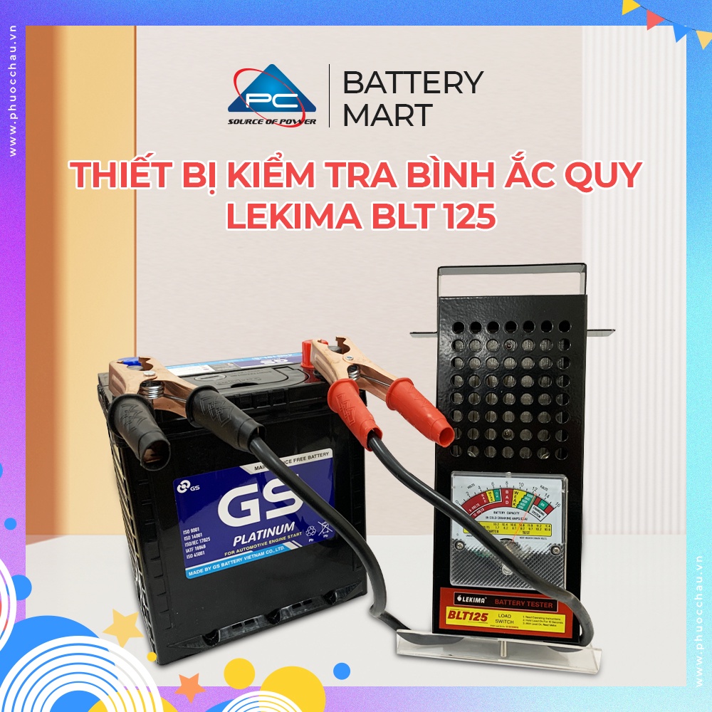 Thiết bị kiểm tra bình ắc quy LEKIMA BLT125 xe máy, ô tô