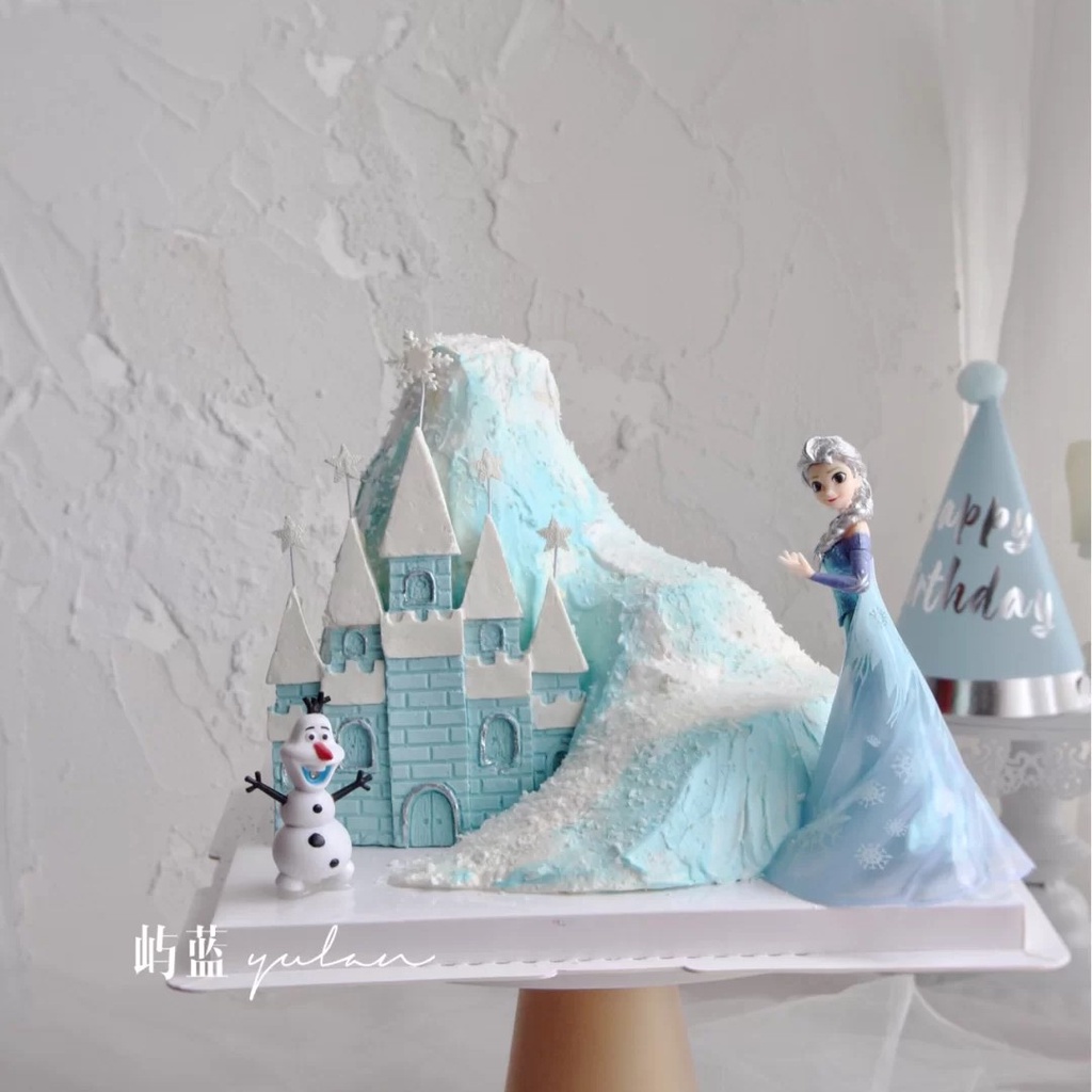 Đồ Chơi Hình Công Chúa Elsa Anna Disney Trang Trí Bánh Kem