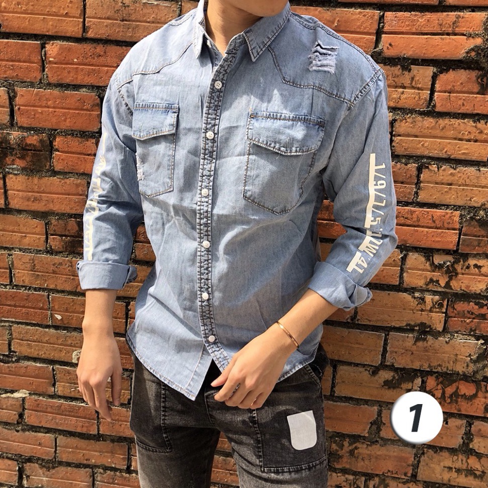 Áo sơ mi jeans cho nam cực chất