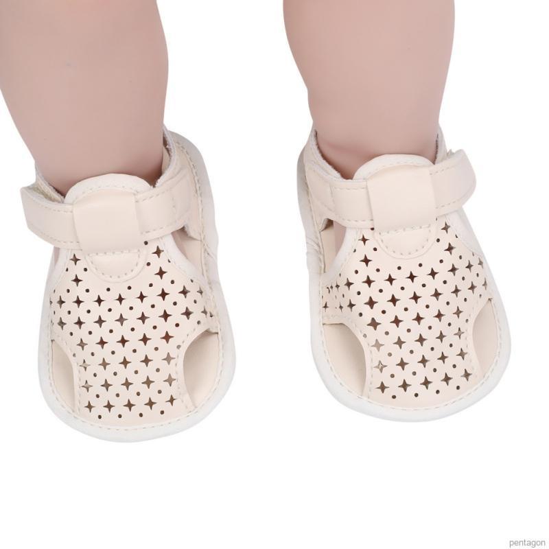 Xăng đan da PU đế mềm chống trượt thoáng khí cho trẻ em 0-18 tháng tuổi