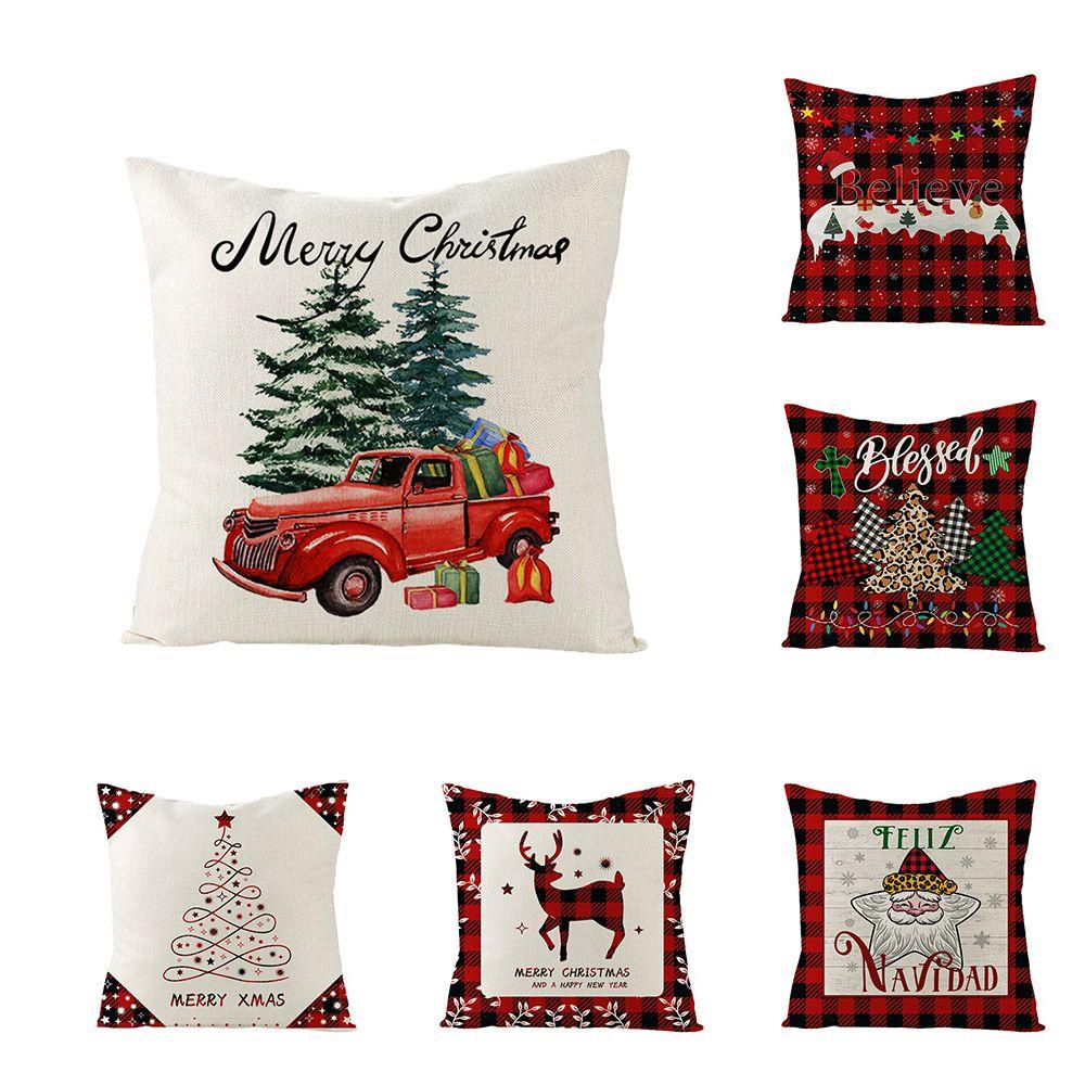 Vỏ Gối Sofa Trang Trí Họa Tiết Giáng Sinh Thời Trang