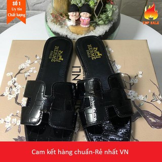 Xả kho BIG SALE- Dép lê quai chữ H vân rắn bóng cực sịn,có bảo hành Hàng đẹp